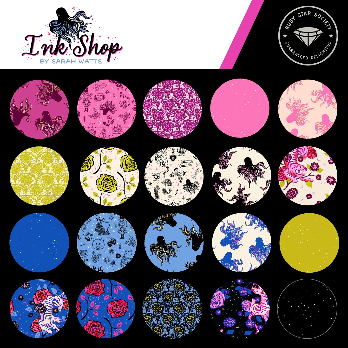 Ink Shop Fat Quarter Bundle
